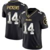 Men’s Steelers Gold Vapor Jersey V2 – All Stitched – Black Limited – George Pickens