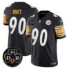 Men’s Steelers DMR Patch Vapor Limited Jersey – All Stitched – Black – T. J. Watt