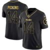 Men’s Steelers Gold Vapor Jersey V2 – All Stitched – Black Gold – George Pickens