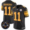 Men’s Steelers DMR Patch Vapor Limited Jersey – All Stitched – Color Rush – Allen Robinson II