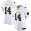 Men’s Steelers Gold Vapor Jersey V2 – All Stitched – White Gold – George Pickens