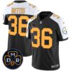 Men’s Steelers DMR Patch Vapor Limited Jersey – All Stitched – Rush Alternate – Jerome Bettis