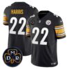 Men’s Steelers DMR Patch Vapor Limited Jersey – All Stitched – Black – Najee Harris