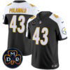 Men’s Steelers DMR Patch Vapor Limited Jersey – All Stitched – Black Alternate – Troy Polamalu
