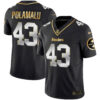 Men’s Steelers Gold Vapor Jersey V2 – All Stitched – Black Limited – Troy Polamalu
