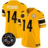 Men’s Steelers DMR Patch Vapor Limited Jersey – All Stitched – Gold – George Pickens
