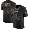 Men’s Steelers Gold Vapor Jersey V2 – All Stitched – Black Gold – Jerome Bettis