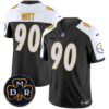 Men’s Steelers DMR Patch Vapor Limited Jersey – All Stitched – Black Alternate – T. J. Watt