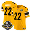 Pittsburgh Steelers 80th Anniversary Patch Vapor Limited Jersey – All Stitched – Gold – Najee Harris Jersey