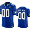 Seattle Seahawks Active Player Custom Royal 2023 FUSE Throwback With John Madden Patch Vapor Limited Jersey