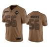 Seattle Seahawks #56 Jordyn Brooks 2023 Brown Salute To Service Limited Stitched Football Jersey