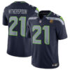 Seattle Seahawks #21 Devon Witherspoon Navy 2023 FUSE With John Madden Jersey