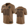Seattle Seahawks Active Player Custom 2023 Brown Salute To Service Limited Stitched Football Jersey