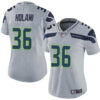 Seattle Seahawks #36 George Holani Grey Vapor Limited Stitched Football Jersey