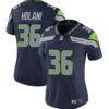 Seattle Seahawks #36 George Holani Navy Vapor Limited Stitched Football Jersey