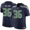 Seattle Seahawks #36 George Holani Navy 2024 FUSE Vapor Limited Stitched Jersey