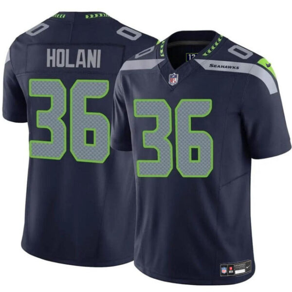 Seattle Seahawks #36 George Holani Navy 2024 FUSE Vapor Limited Stitched Jersey
