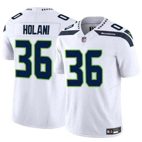 Seattle Seahawks #36 George Holani White 2024 FUSE Vapor Limited Stitched Jersey