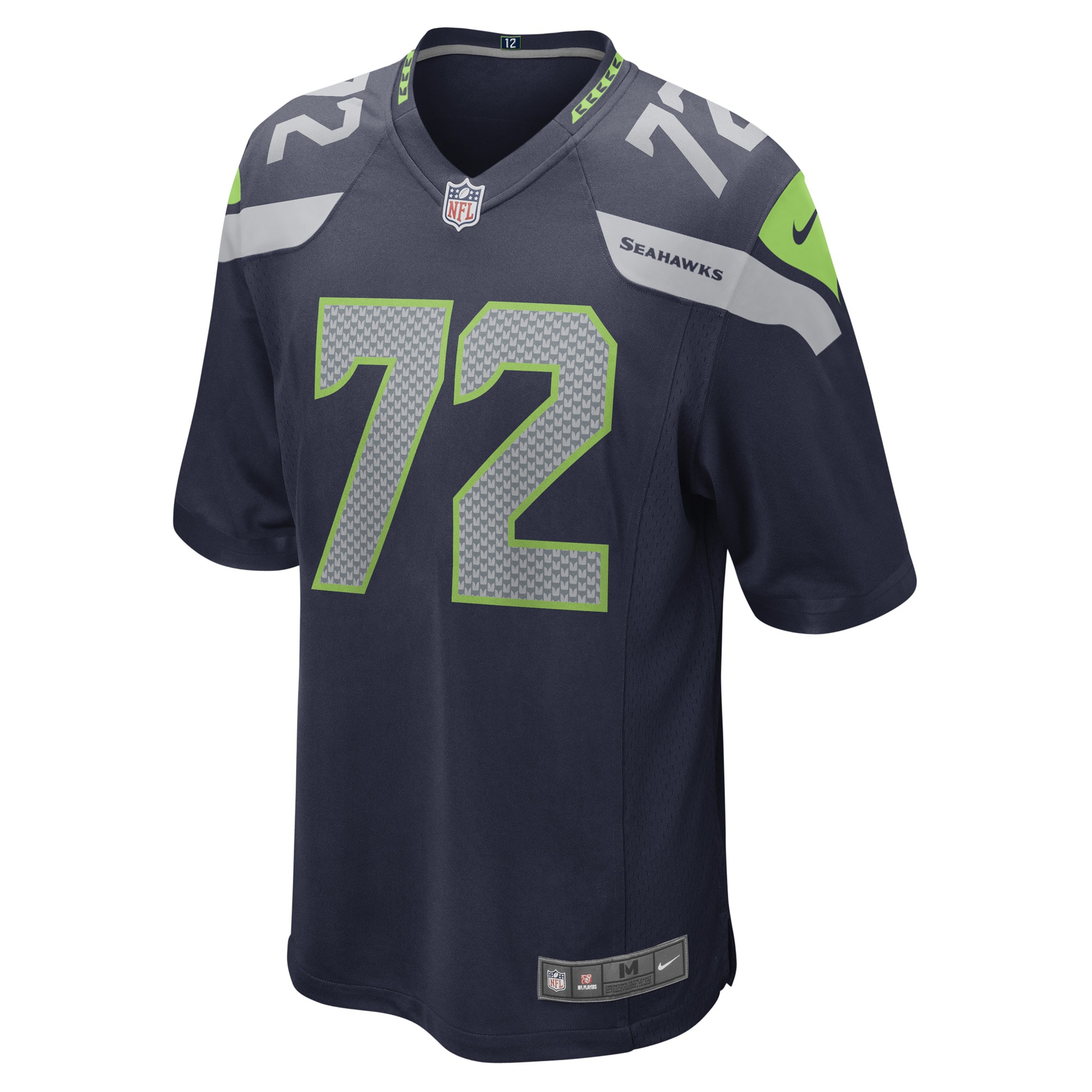 Abraham Lucas Seattle Seahawks Nike Game Player Jersey College Navy - Image 2