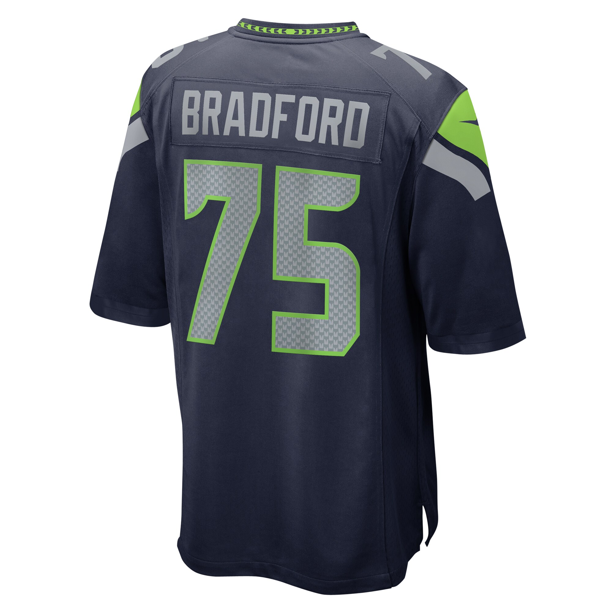 Anthony Bradford Seattle Seahawks Nike Game Jersey College Navy - Image 3