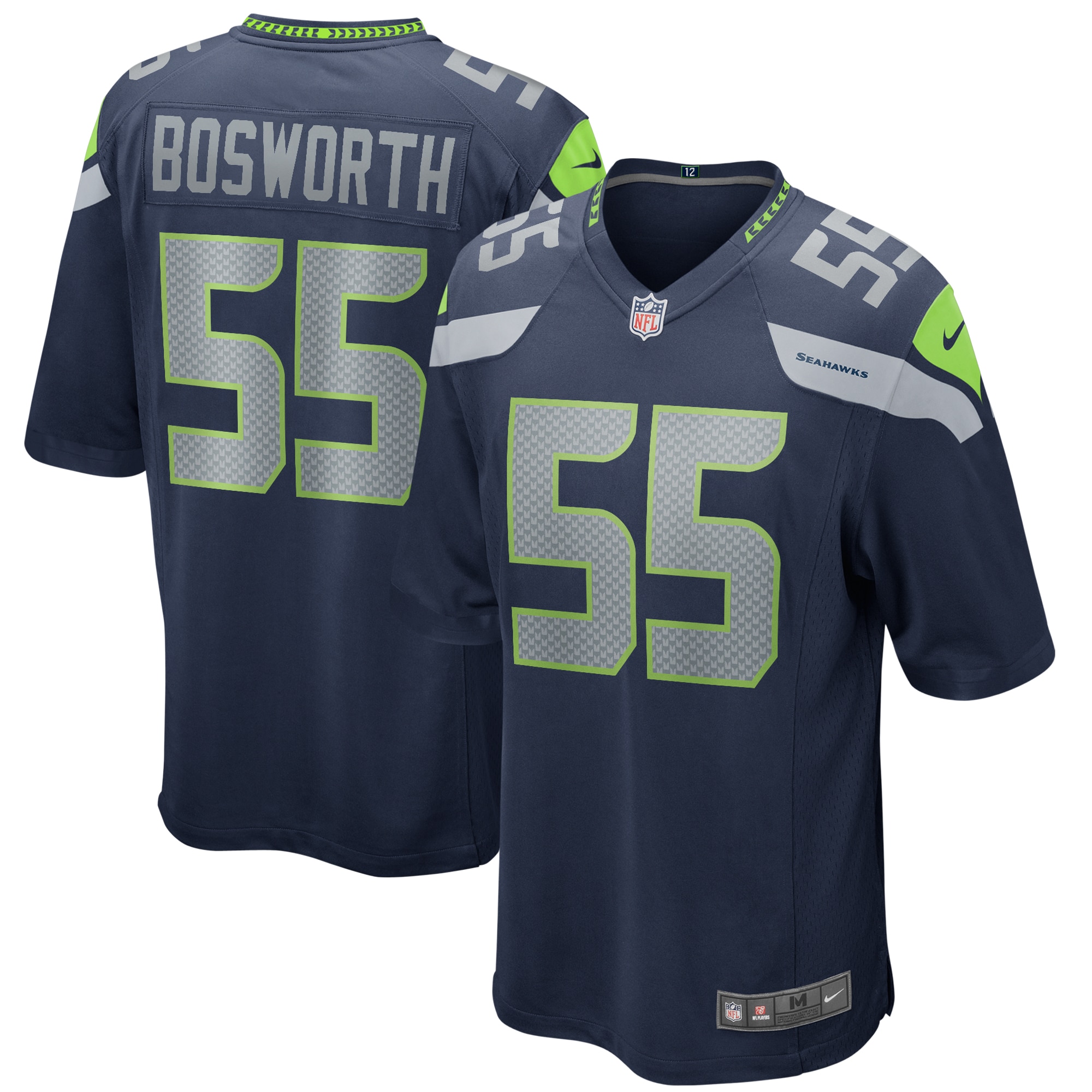 Brian Bosworth Seattle Seahawks Nike Game Retired Player Jersey College Navy