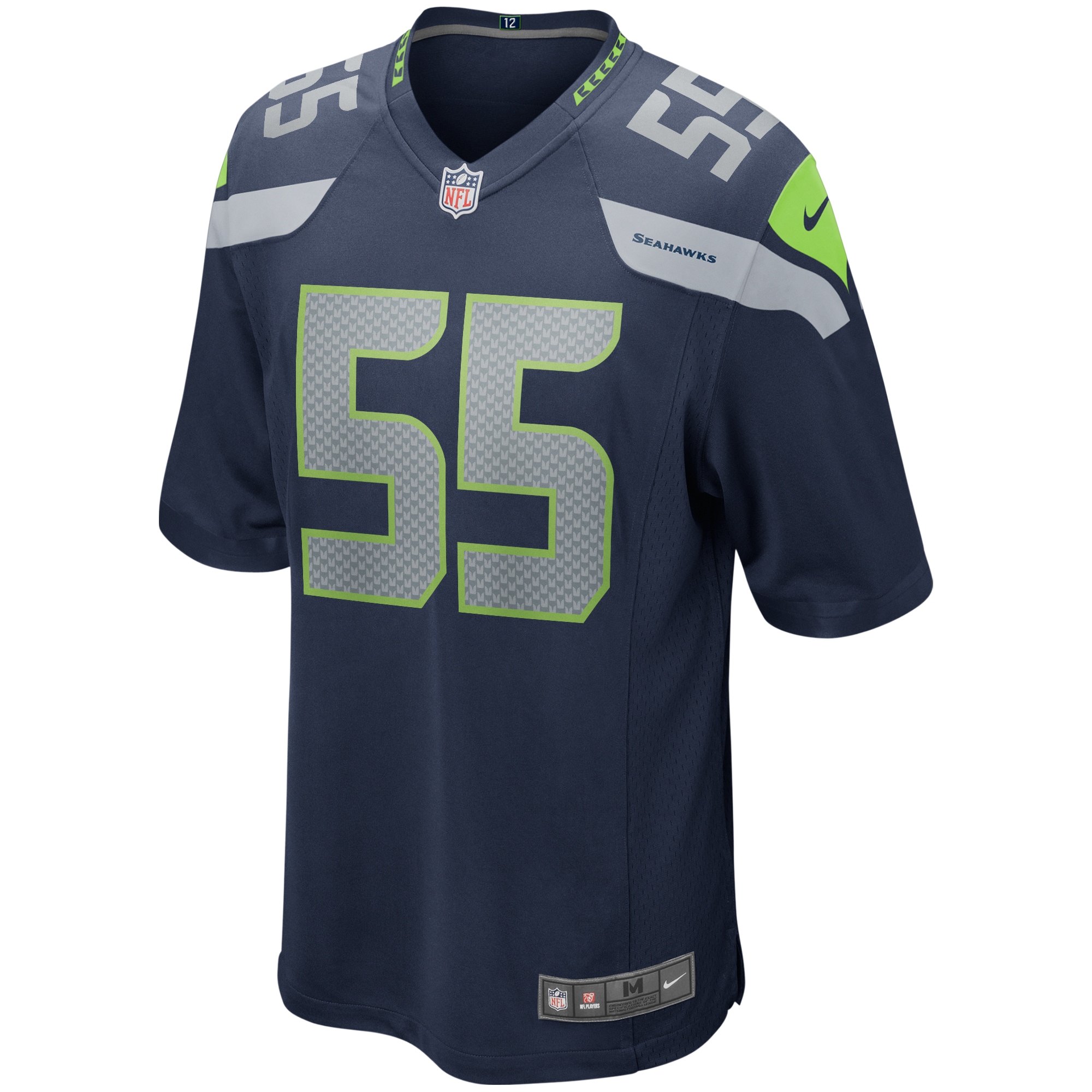 Brian Bosworth Seattle Seahawks Nike Game Retired Player Jersey College Navy - Image 2