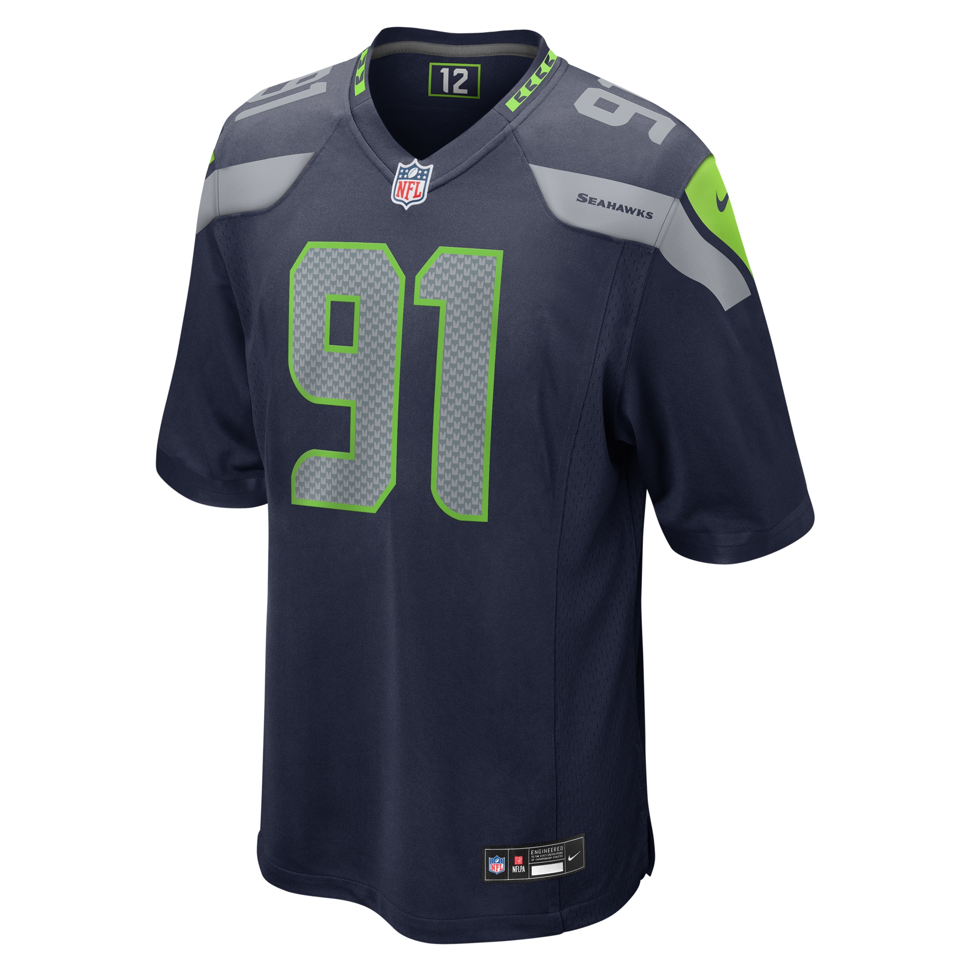 Byron Murphy II Seattle Seahawks Nike Player Game Jersey College Navy - Image 2
