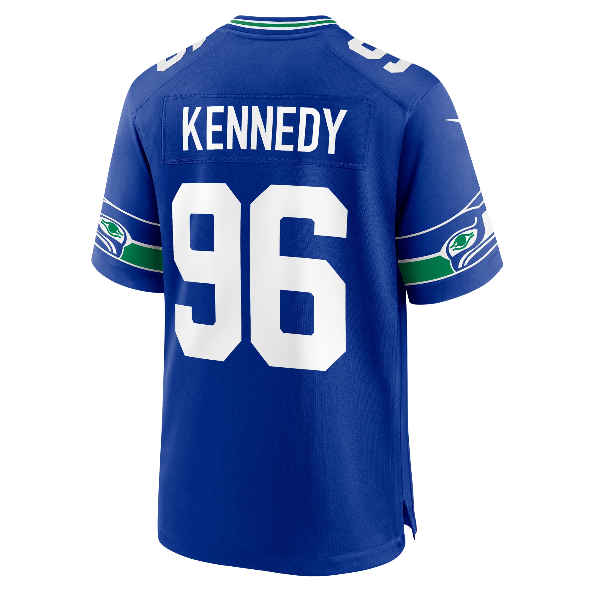 Cortez Kennedy Seattle Seahawks Nike Throwback Retired Player Game Jersey Royal - Image 3