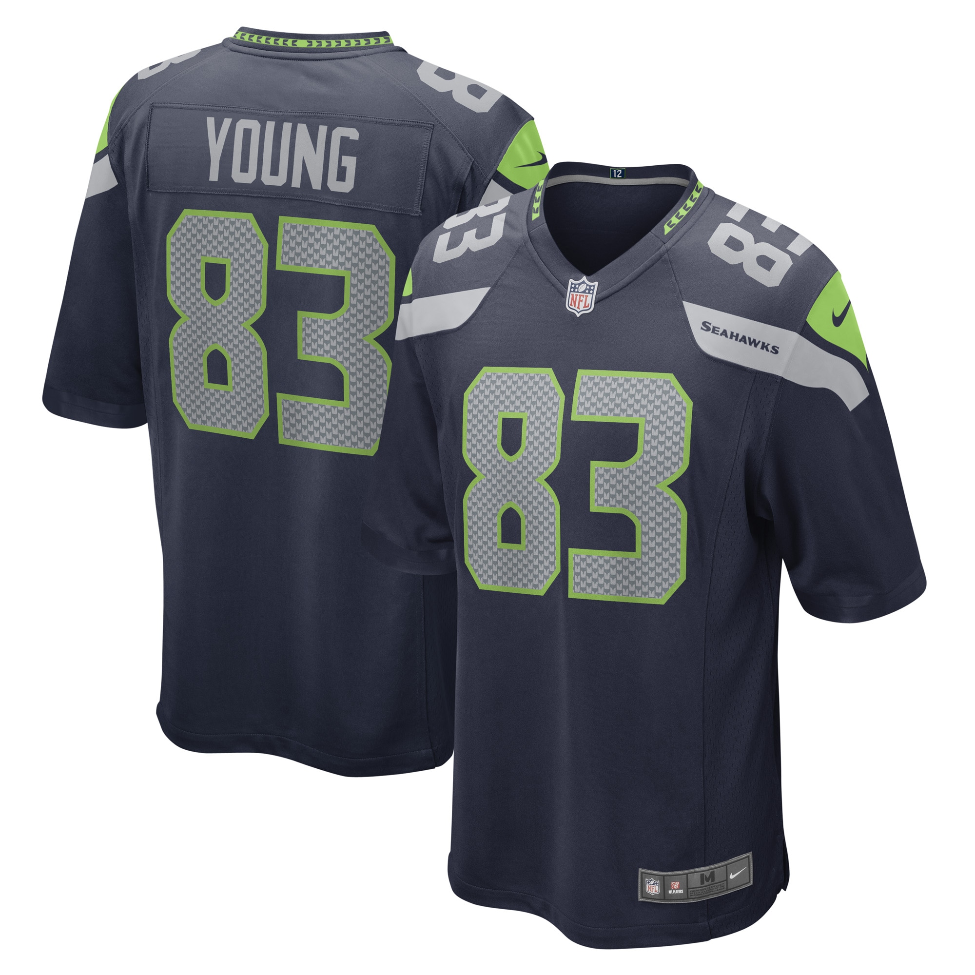 Dareke Young Seattle Seahawks Nike Game Player Jersey College Navy