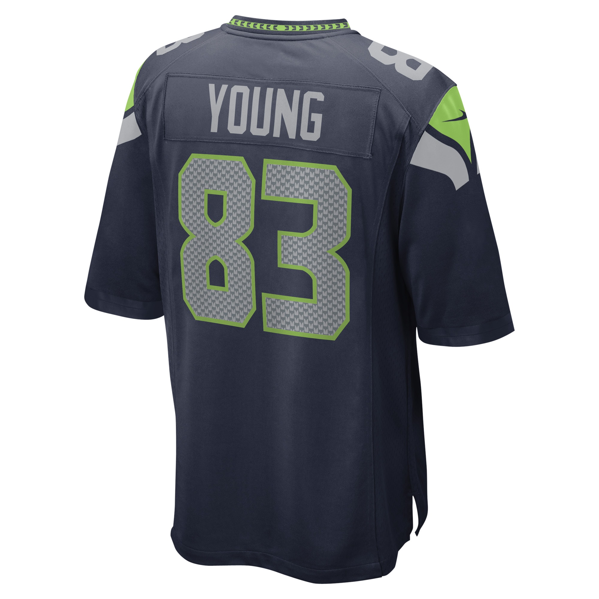 Dareke Young Seattle Seahawks Nike Game Player Jersey College Navy - Image 3