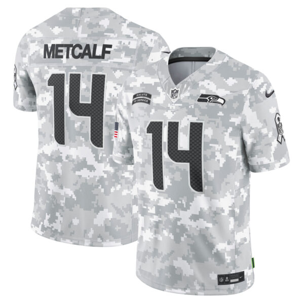 DK Metcalf Seattle Seahawks Nike 2024 Salute To Service Limited Jersey Arctic Camo