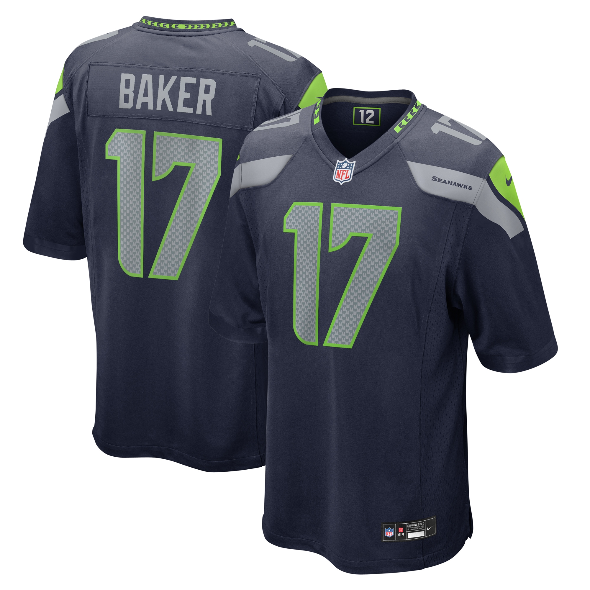 Jerome Baker Seattle Seahawks Nike Game Jersey College Navy