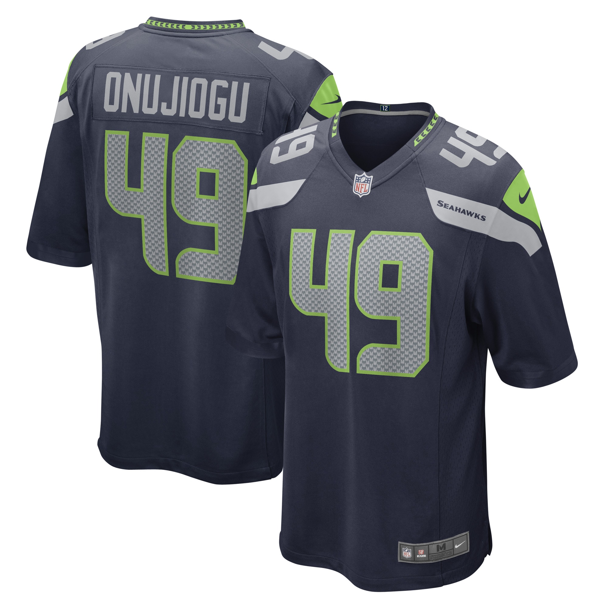 Joshua Onujiogu Seattle Seahawks Nike Game Player Jersey College Navy