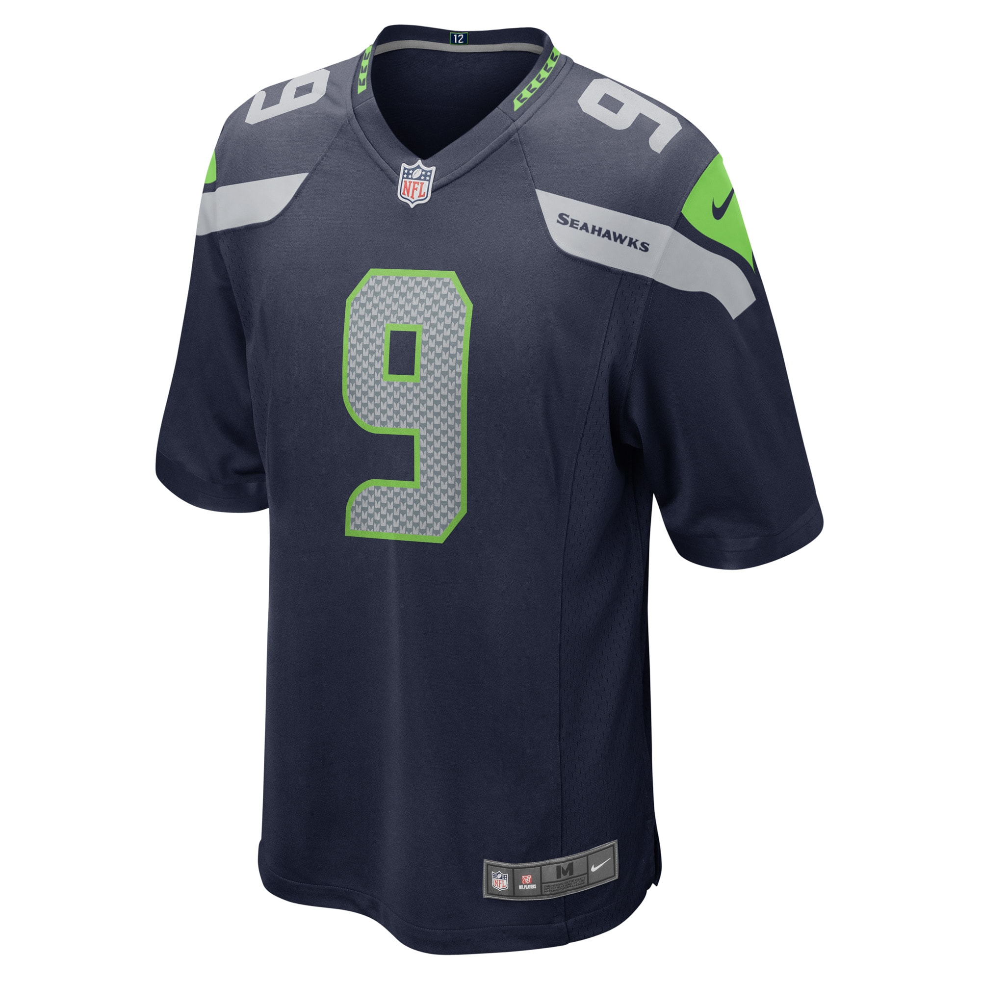 Kenneth Walker III Seattle Seahawks Nike Player Game Jersey Navy - Image 2