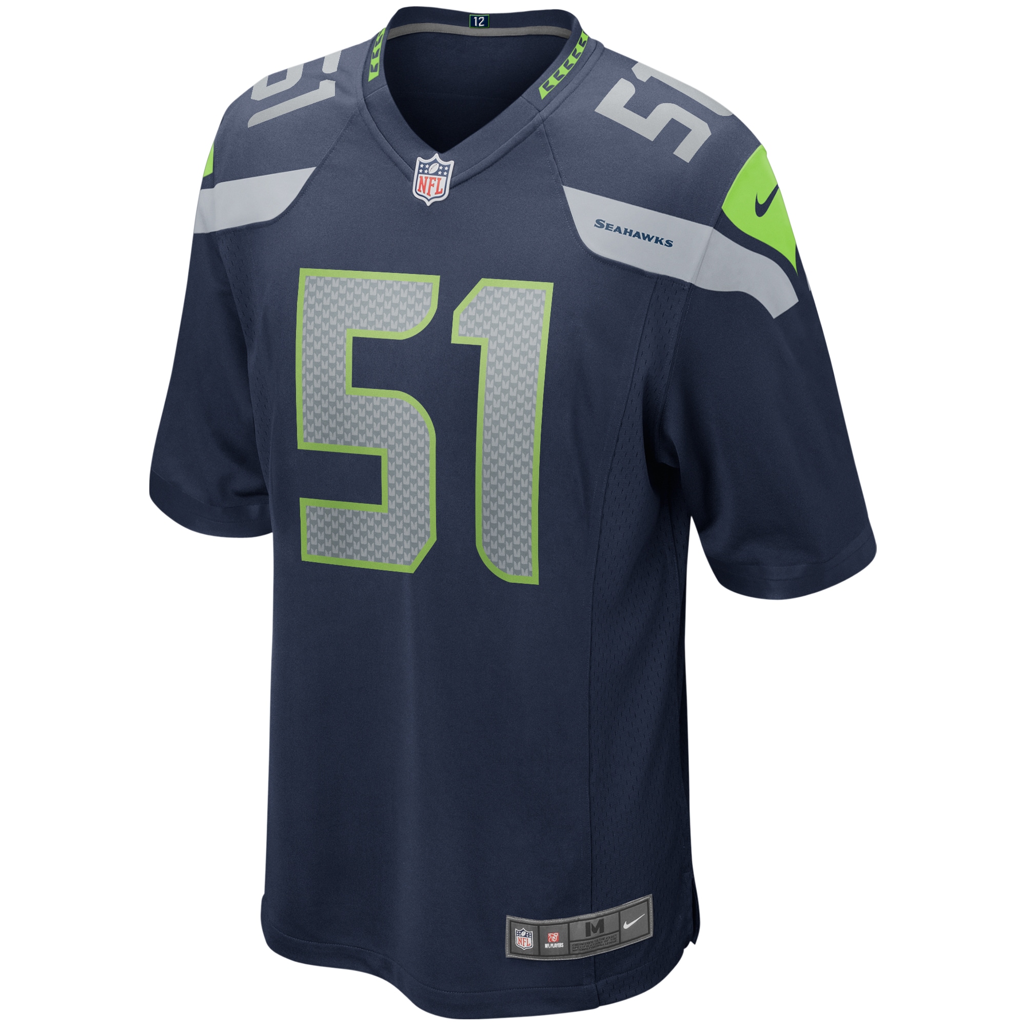 Lofa Tatupu Seattle Seahawks Nike Game Retired Player Jersey College Navy - Image 2