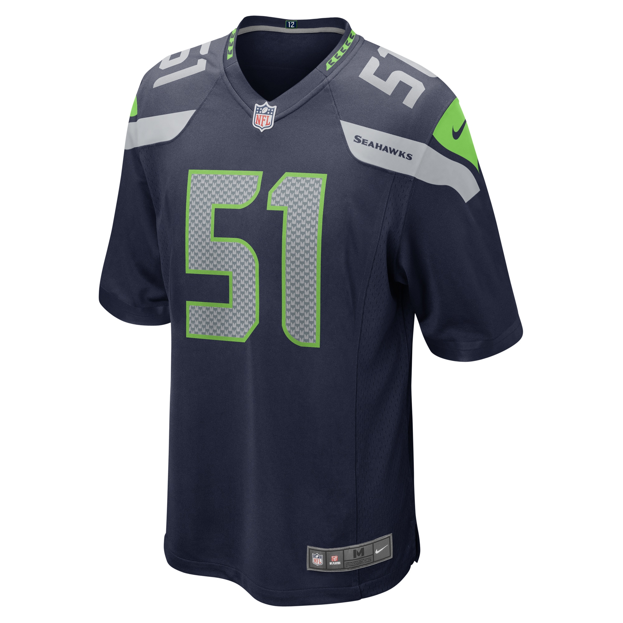 Olusegun Oluwatimi Seattle Seahawks Nike Game Jersey College Navy - Image 2