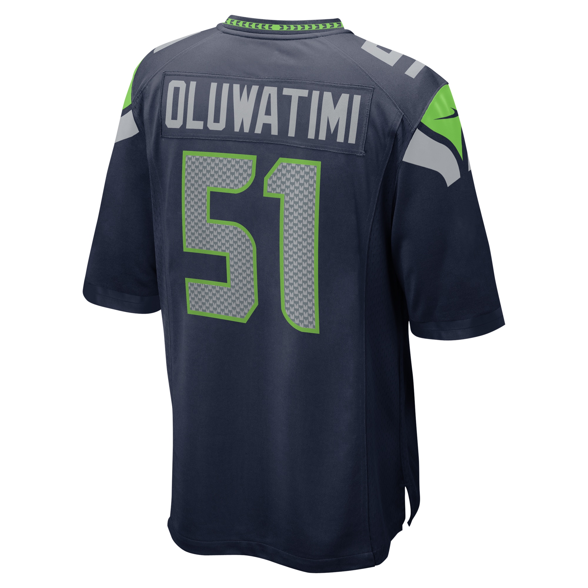 Olusegun Oluwatimi Seattle Seahawks Nike Game Jersey College Navy - Image 3