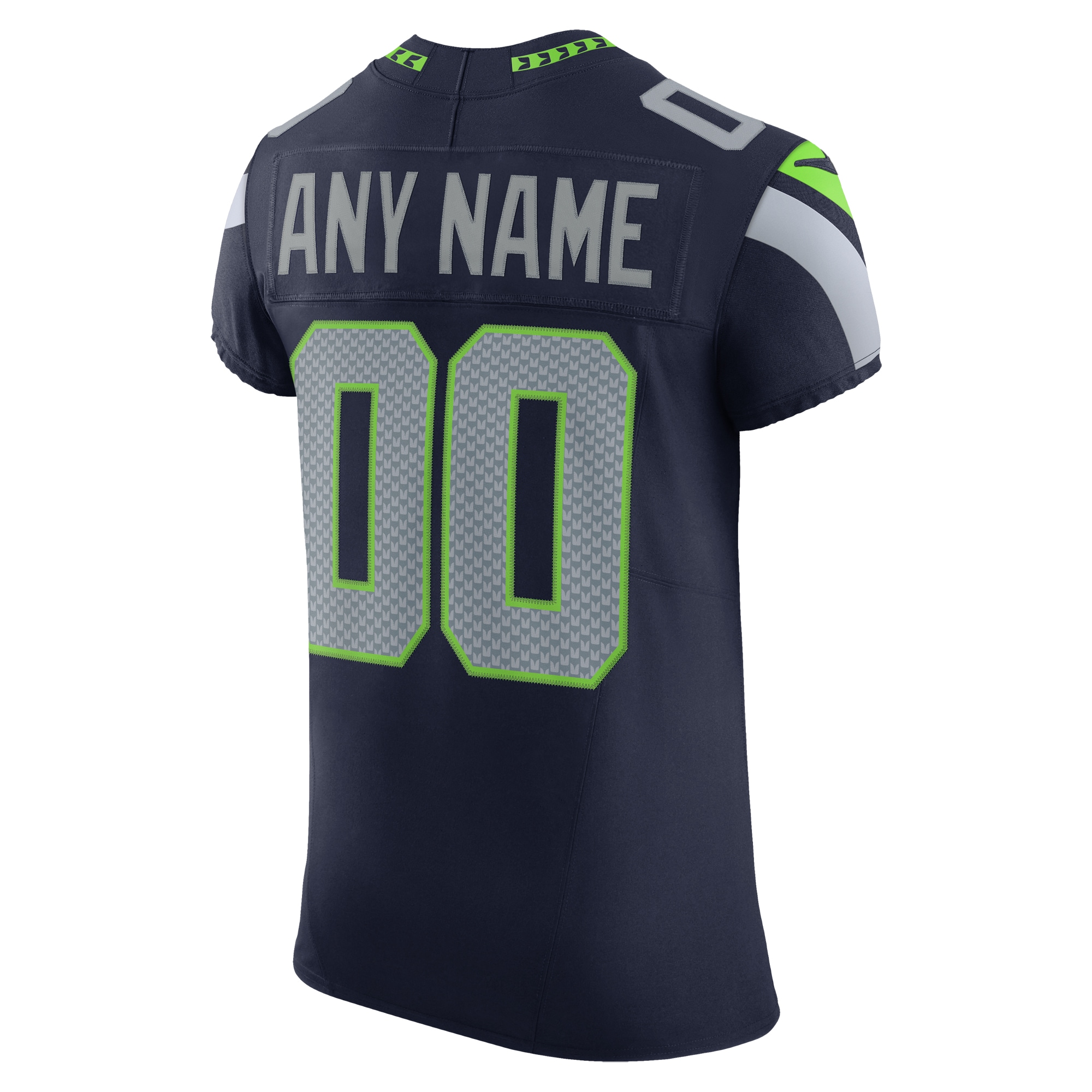 Seattle Seahawks Nike Vapor FUSE Elite Custom Jersey College Navy - Image 3
