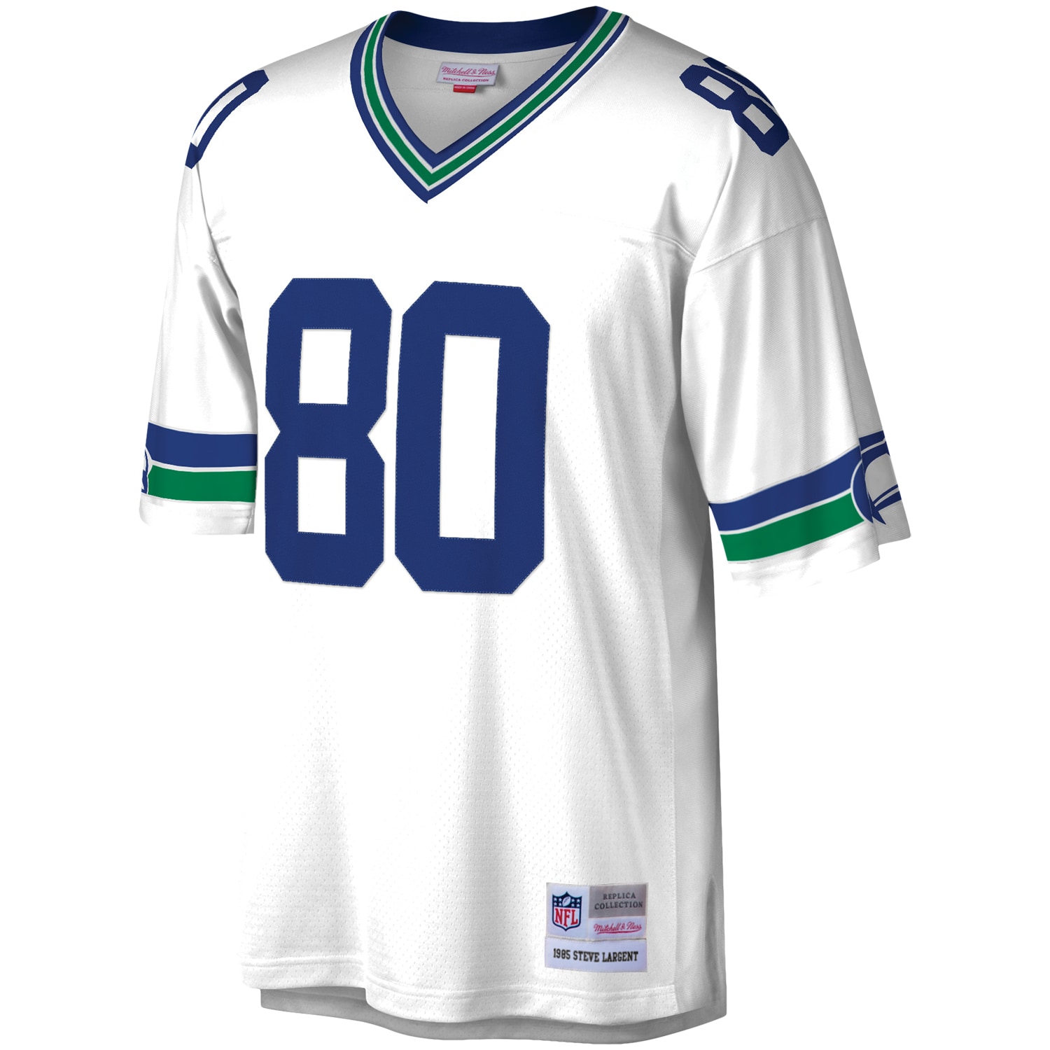 Steve Largent Seattle Seahawks Mitchell Ness Legacy Replica Jersey White - Image 2