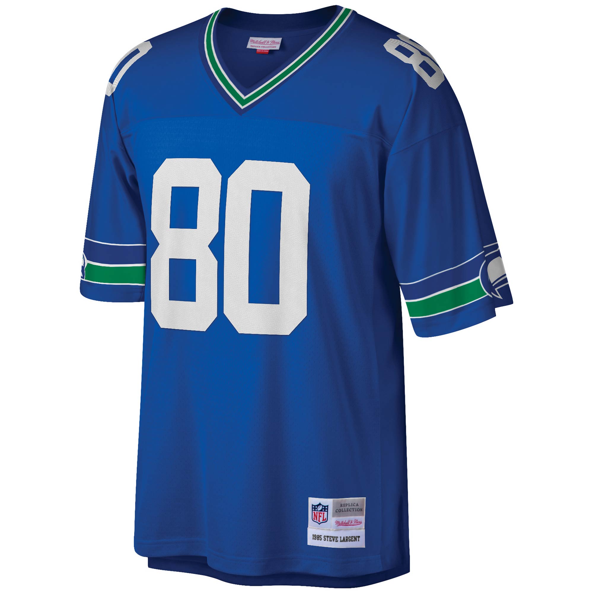 Steve Largent Seattle Seahawks Mitchell Ness Legacy Replica Jersey Royal - Image 2