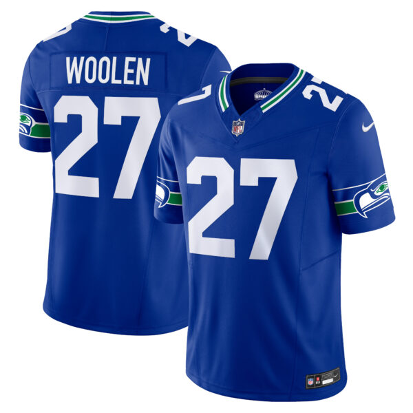 Tariq Woolen Seattle Seahawks Nike Alternate Vapor FUSE Limited Jersey Royal