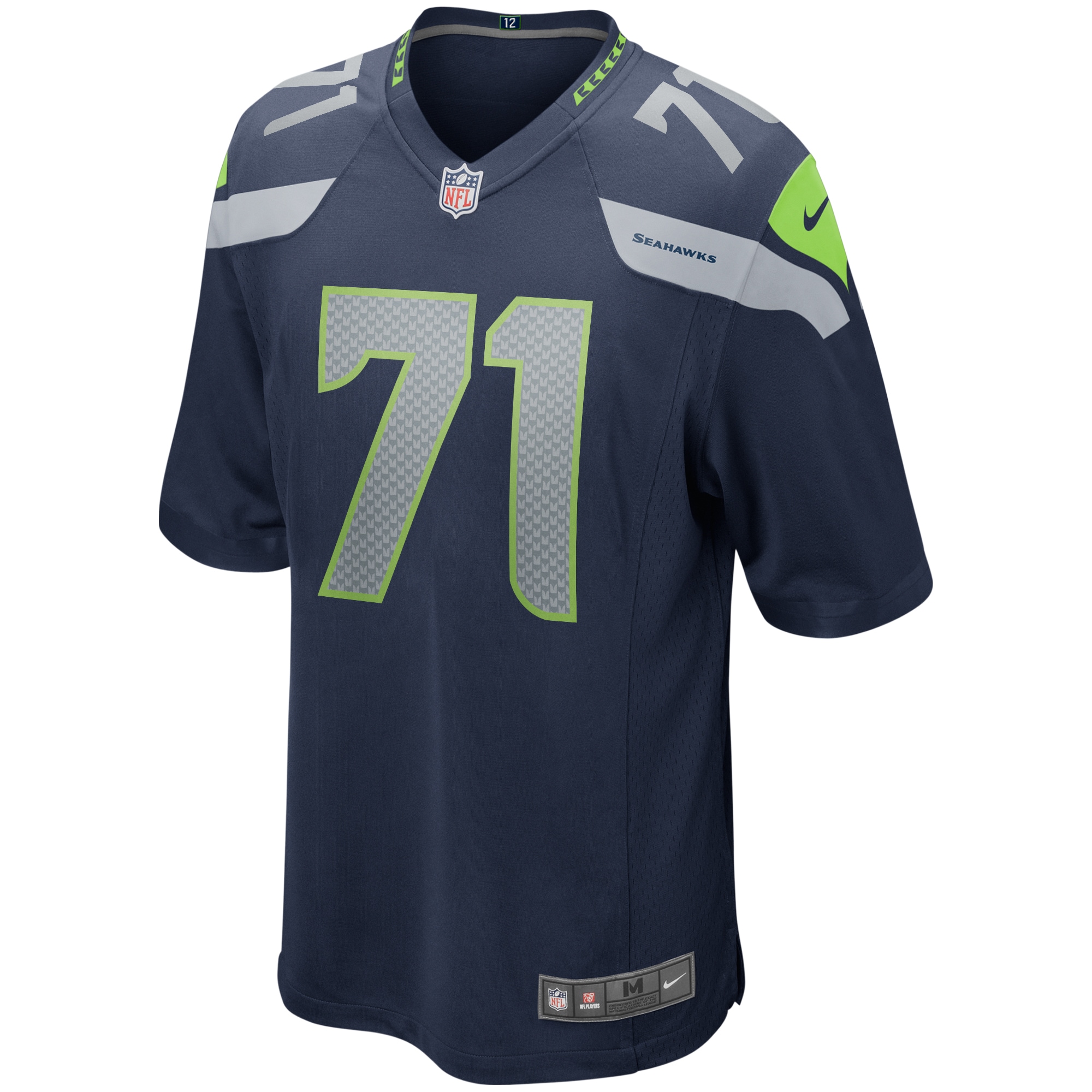 Walter Jones Seattle Seahawks Nike Game Retired Player Jersey College Navy - Image 2