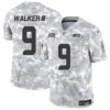 Seattle Seahawks #9 Kenneth Walker III 2024 FUSE Arctic Camo Salute To Service Limited Football Stitched Jersey