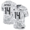 Seattle Seahawks #14 DK Metcalf Arctic Camo 2024 FUSE Salute To Service Limited Football Stitched Jersey