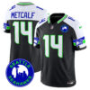 Men’s Seahawks 2024 Seattle City Patch Vapor Limited Jersey – All Stitched – Black Alternate – DK Metcalf