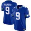 Men’s Seahawks Throwback Vapor Limited Jersey – All Stitched – Royal – Walker III
