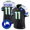 Men’s Seahawks 2024 Seattle City Patch Vapor Limited Jersey – All Stitched – Black Alternate – Smith-Njigba