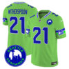Men’s Seahawks 2024 Seattle City Patch Vapor Limited Jersey – All Stitched – Green – Devon Witherspoon