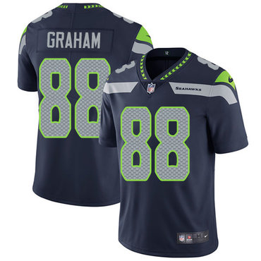 Nike Seattle Seahawks #88 Jimmy Graham Steel Blue Team Color Men’s Stitched NFL Vapor Untouchable Limited Jersey