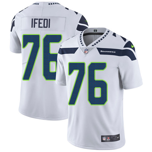 Nike Seattle Seahawks #76 Germain Ifedi White Men’s Stitched NFL Vapor Untouchable Limited Jersey